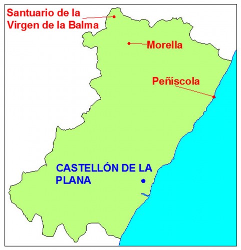 mapa castellon