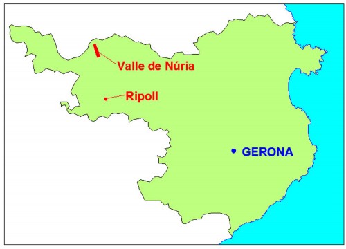 mapa gerona
