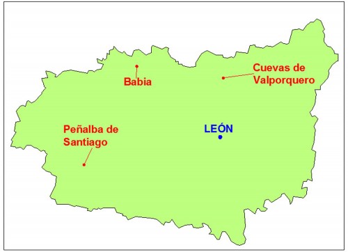 mapa leon