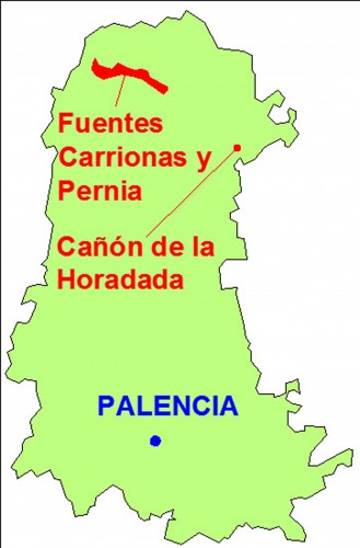 mapa palencia