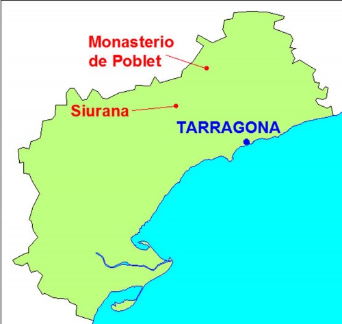 mapa tarragona